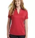 Nike AA1848  Ladies Dri-FIT Hex Textured V-Neck Po Gym Red front view