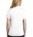 Nike AA1848  Ladies Dri-FIT Hex Textured V-Neck Po White back view