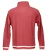 J America 8703 Peppered Fleece 1/4 Zip Pullover Red Pepper back view