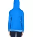 J America 8651 Relay Women's Hooded Pullover Sweat in Royal back view