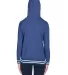 J America 8651 Relay Women's Hooded Pullover Sweat in Navy back view