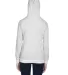 J America 8651 Relay Women's Hooded Pullover Sweat in Ash back view