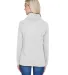 J America 8653 Relay Women's Cowlneck Sweatshirt Ash back view