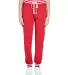 J America 8654 Relay Women's Jogger in Red front view