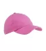 Big Accessories BX001 6-Panel Unstructured Dad Hat in Pink front view