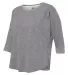 J America 8685 Women's Lounge Fleece Dolman Crewne Smoke Heather side view