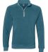 J America 8869 Triblend 1/4 Zip Pullover Sweatshir in Storm triblend front view