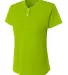 A4 Apparel NG3143 Girl's Tek 2-Button Henley Shirt LIME front view