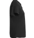 A4 Apparel NG3143 Girl's Tek 2-Button Henley Shirt BLACK side view