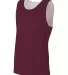 A4 Apparel N2375 Adult Performance Jump Reversible MAROON WHITE front view