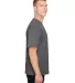 A4 Apparel N3381 Adult  Topflight Heather Performa CHARCOAL HEATHER side view