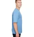 A4 Apparel N3381 Adult  Topflight Heather Performa LIGHT BLUE side view