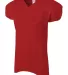 A4 Apparel N4242 Adult Nickleback Tricot Body w/ D SCARLET front view