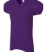 A4 Apparel N4242 Adult Nickleback Tricot Body w/ D PURPLE front view