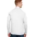 A4 Apparel N4268 Adult Daily Polyester 1/4 Zip WHITE back view