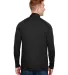 A4 Apparel N4268 Adult Daily Polyester 1/4 Zip BLACK back view