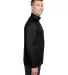 A4 Apparel N4268 Adult Daily Polyester 1/4 Zip BLACK side view