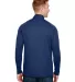 A4 Apparel N4268 Adult Daily Polyester 1/4 Zip NAVY back view