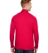 A4 Apparel N4268 Adult Daily Polyester 1/4 Zip SCARLET back view