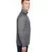 A4 Apparel N4268 Adult Daily Polyester 1/4 Zip GRAPHITE side view