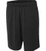 A4 Apparel N5370 Adult Player 10 Pocketed Polyeste Black front view