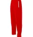 A4 Apparel N6199 Adult League Warm Up Pant SCARLET/ WHITE front view