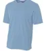 A4 Apparel NB3381 Youth Topflight Heather Performa LIGHT BLUE front view