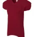 A4 Apparel NB4242 Youth Nickleback Football Jersey CARDINAL front view