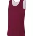 A4 Apparel NW2375 Ladies' Performance Jump Reversi MAROON WHITE front view