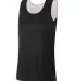 A4 Apparel NW2375 Ladies' Performance Jump Reversi BLACK/ WHITE front view