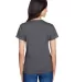 A4 Apparel NW3381 Ladies' Topflight Heather V-Neck CHARCOAL HEATHER back view