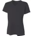A4 Apparel NW3381 Ladies' Topflight Heather V-Neck BLACK front view