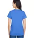 A4 Apparel NW3381 Ladies' Topflight Heather V-Neck ROYAL back view