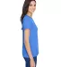 A4 Apparel NW3381 Ladies' Topflight Heather V-Neck ROYAL side view