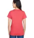A4 Apparel NW3381 Ladies' Topflight Heather V-Neck SCARLET back view