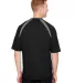 A4 Apparel N3001 Men's Spartan Short Sleeve Color  BLACK/ GRAPHITE back view