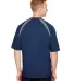 A4 Apparel N3001 Men's Spartan Short Sleeve Color  NAVY/ GRAPHITE back view