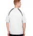 A4 Apparel N3001 Men's Spartan Short Sleeve Color  WHITE/ GRAPHITE back view