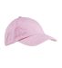 Big Accessories APBABX005 6-panel unstructured low in Light pink front view
