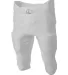 A4 Apparel N6198 Men's Integrated Zone Football Pa SILVER front view