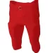A4 Apparel N6198 Men's Integrated Zone Football Pa SCARLET front view