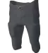 A4 Apparel N6198 Men's Integrated Zone Football Pa GRAPHITE front view