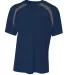 A4 Apparel NB3001 Boy's Spartan Short Sleeve Color NAVY/ GRAPHITE front view