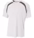 A4 Apparel NB3001 Boy's Spartan Short Sleeve Color WHITE/ GRAPHITE front view