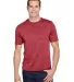 A4 Apparel N3010 Men's Tonal Space-Dye T-Shirt RED front view