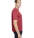 A4 Apparel N3010 Men's Tonal Space-Dye T-Shirt RED side view
