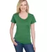 A4 Apparel NW3010 Ladies' Tonal Space-Dye T-Shirt KELLY front view