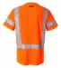 ML Kishigo 9118-9119 Class 3 Short Sleeve T-Shirt Orange back view