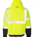 ML Kishigo JS121-122 Economy Bomber Jacket Lime back view