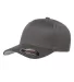 Yupoong Flexfit 6277 Wooly Combed Hat by Yupoong in Dark grey front view
